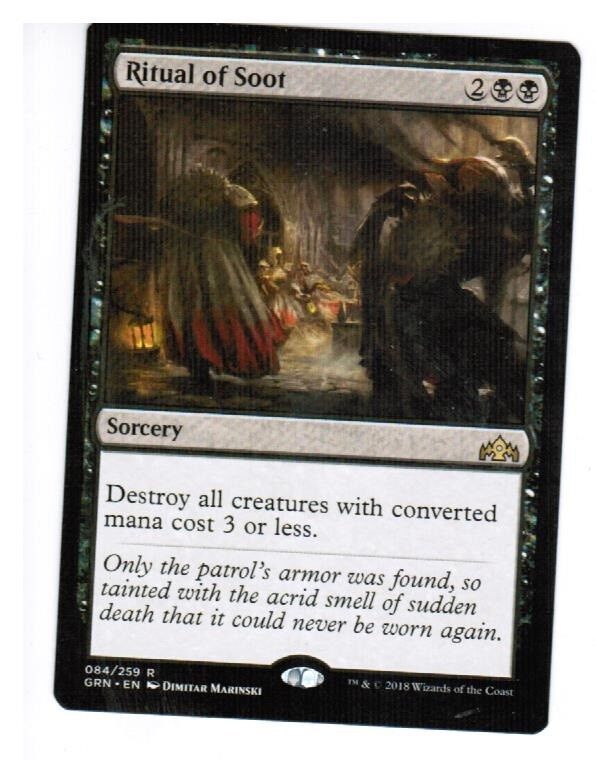 MTG 1x Ritual of Soot GRN Guilds of Ravnica  MTG Magic the Gathering Commander card