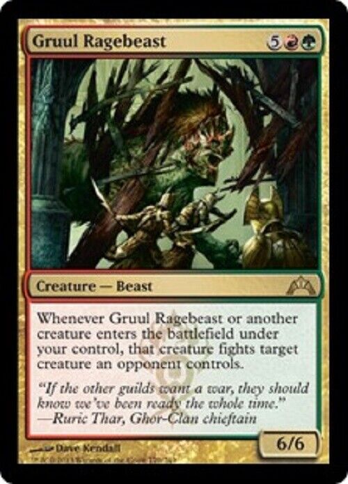 MTG MTG 1x Gruul Ragebeast Gatecrash Card Magic The Gathering