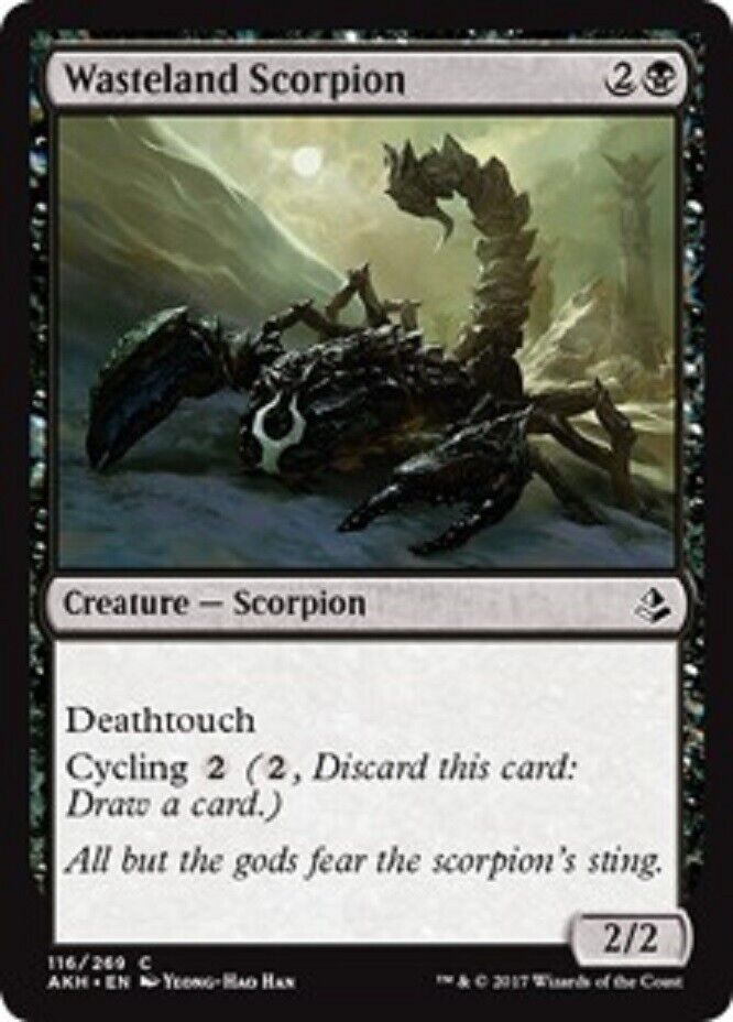 MTG MTG 4x  Wasteland Scorpion Amonkhet  cards Magic The Gathering