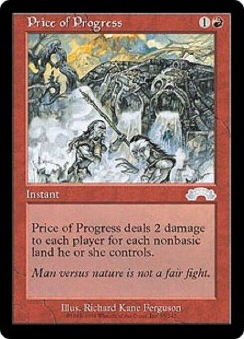 MTG MTG 1x Price of Progress Exodus Magic The Gathering