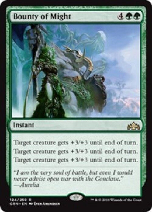 MTG MTG 1x Bounty of Might Guilds of Ravnica  MAGIC The Gathering card