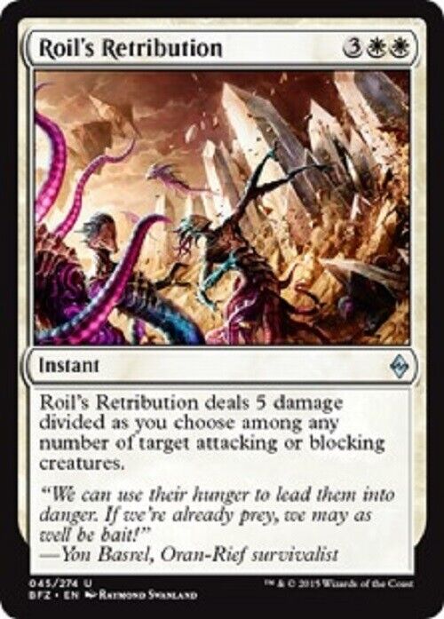 MTG MTG 1x Roil's Retribution Battle for Zendikar Card Magic The Gathering Pauper