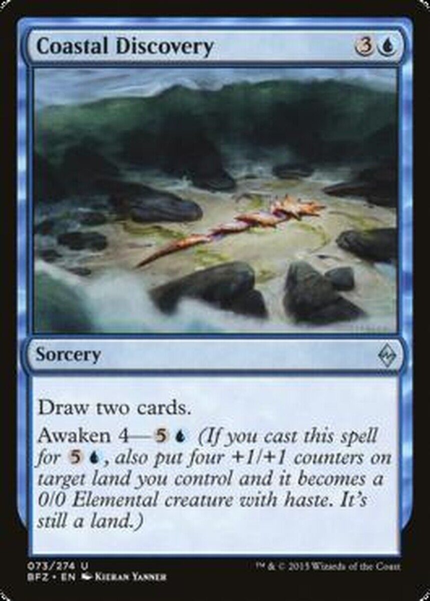 MTG MTG 1x  Coastal Discovery Battle for Zendikar MTG Magic card