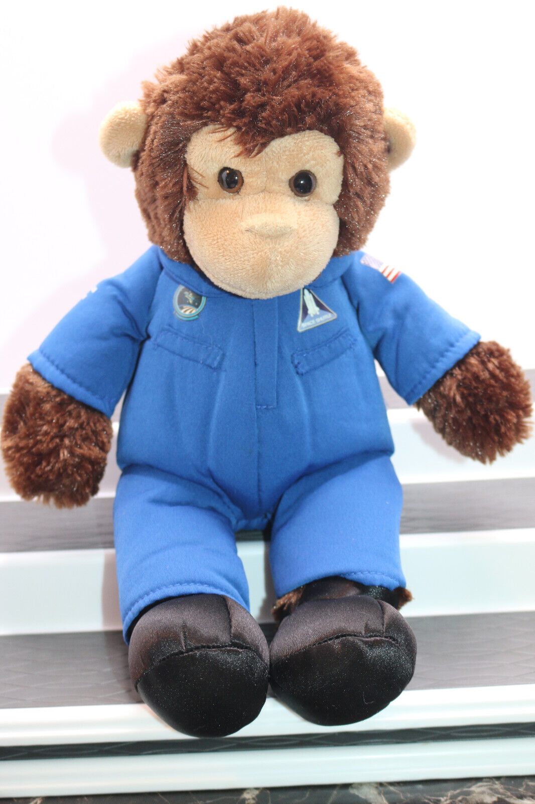 Smithsonian Institution Nasa Space Monkey Plush 13” Brown Stuffed Animal Toy