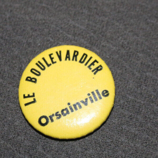 Le Boulevardier Orsainville Québec Canada Buttons Pin Back Macaron