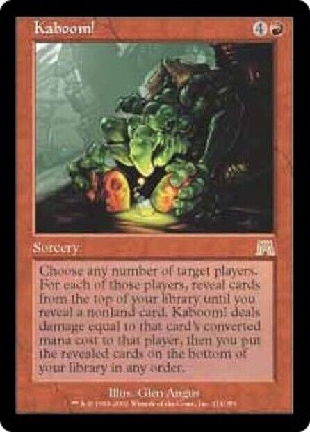 MTG 1x Kaboom! Onslaught card MTG Magic the Gathering