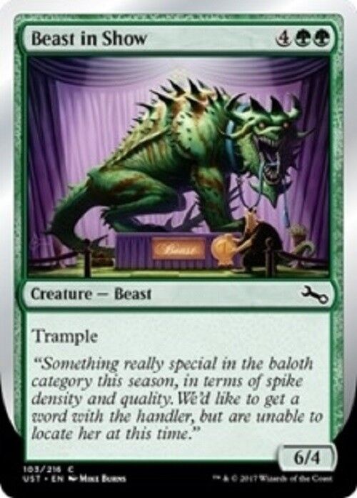 MTG MTG 4X Beast in Show (C) NM Unstable cards Magic The Gathering