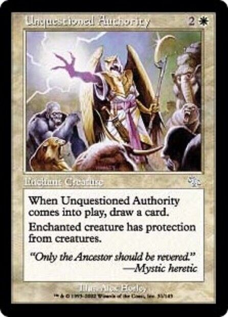 MTG 1x   Unquestioned Authority Judgment MTG Magic the Gathering