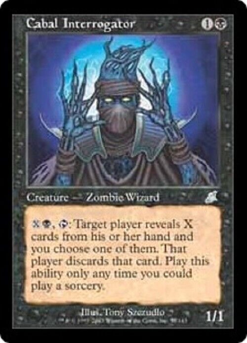 MTG MTG 1x Cabal Interrogator Scourge Card Magic The Gathering Played Pauper