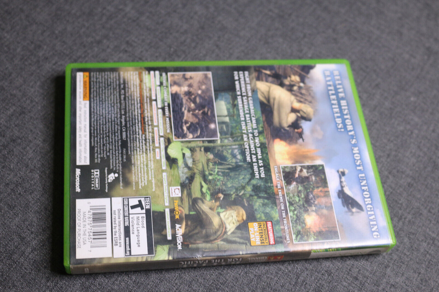 The History Channel: Battle For The Pacific (Microsoft Xbox 360, 2007) Complete