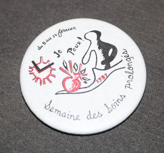 Je Peux Semaine Des Soins Prolongés 1987 Québec Buttons Pin Back Macaron Vintage