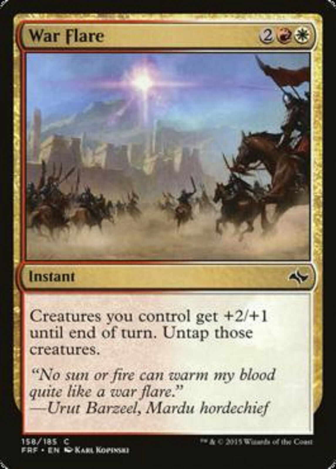 MTG MTG 4x War Flare Fate Reforged Magic The Gathering cards