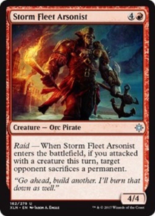 MTG Storm Fleet Arsonist Ixalan Card Magic the Gathering NM Rare MTG