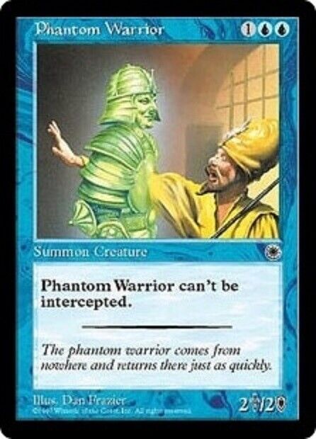 MTG 1x Phantom Warrior Portal card MTG Magic the Gathering