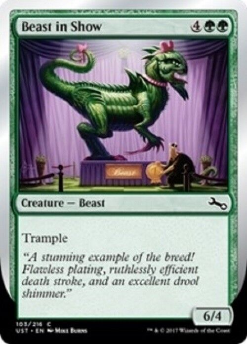 MTG MTG 4X Beast in Show (A) NM Unstable cards Magic The Gathering