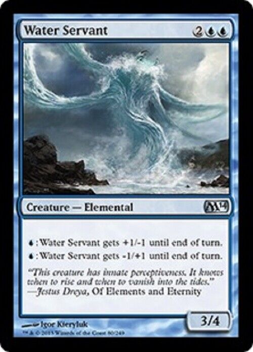 MTG MTG 1x Water Servant M14 Magic 2014 Core Set Card Magic The Gathering