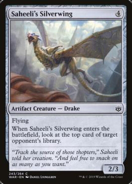 MTG MTG 4x  Saheeli's Silverwing War of the Spark  Magic the gatherine cardS