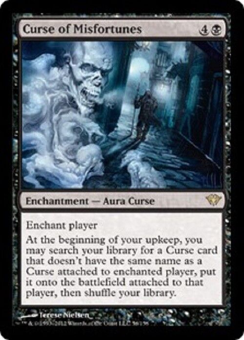 MTG MTG 1x Curse of Misfortunes Dark Ascension card Magic The Gathering NM