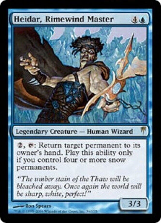 MTG 1x Heidar, rimewind master card MTG Magic the gathering Coldsnap