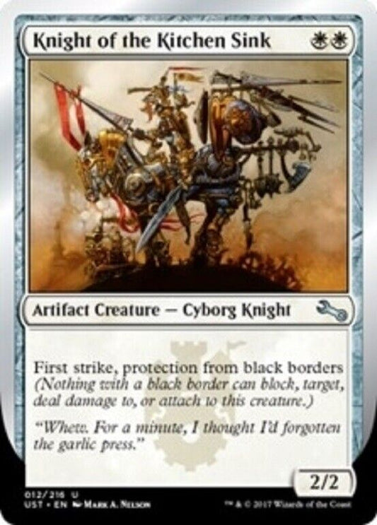 MTG 1x MTG Knight of the Kitchen Sink (A) Unstable Magic the Gathering Card