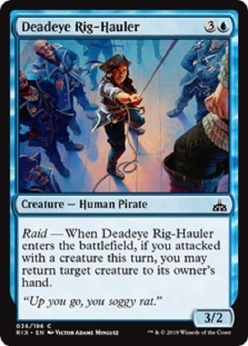 MTG 4x Deadeye Rig-Hauler Rivals of Ixalan MTG Magic the gathering Blue Cards