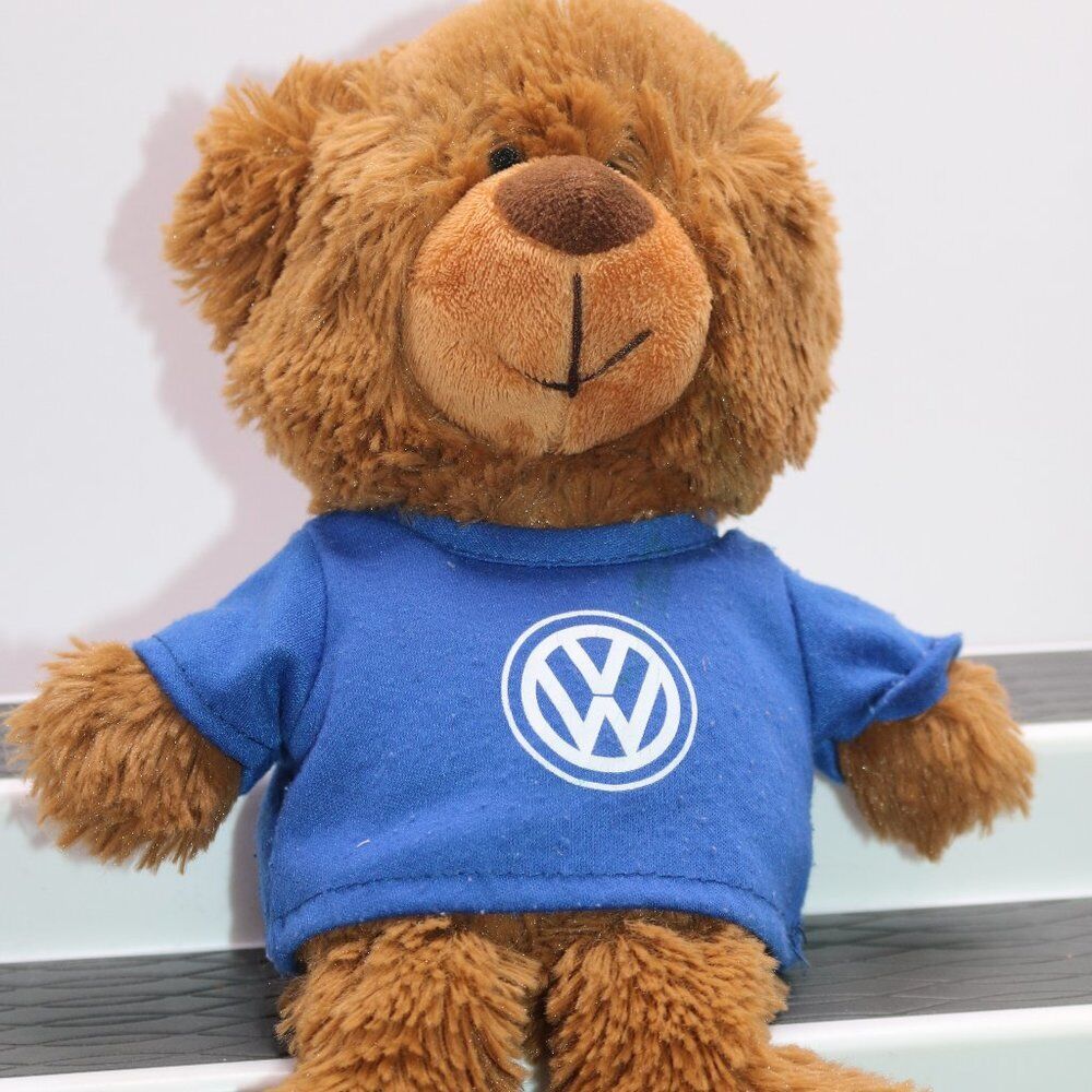 Plush Volkswagen 8\ Vw Official Merchandise Bear In Clothe T-Shirt Toy Rare