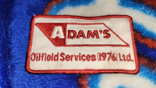 Vintage Shoulder Patche Souvenir Adam'S Oilfield Services 1976
