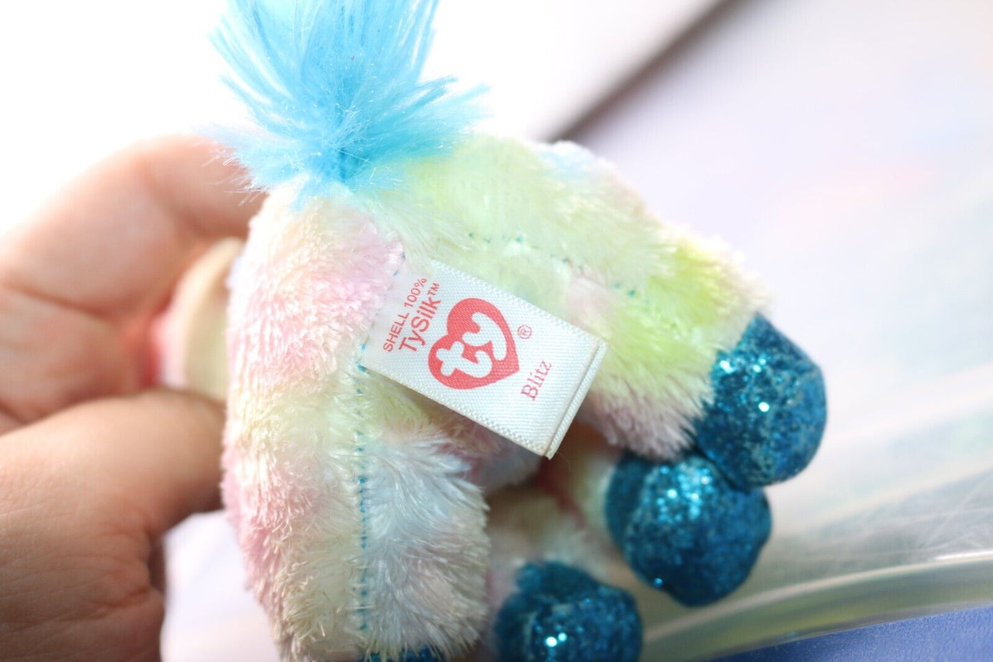 Ty Beanie Boos 6" Blitz Unicorn Plush Stuffed Animal Toy (Glitter Version) Cute