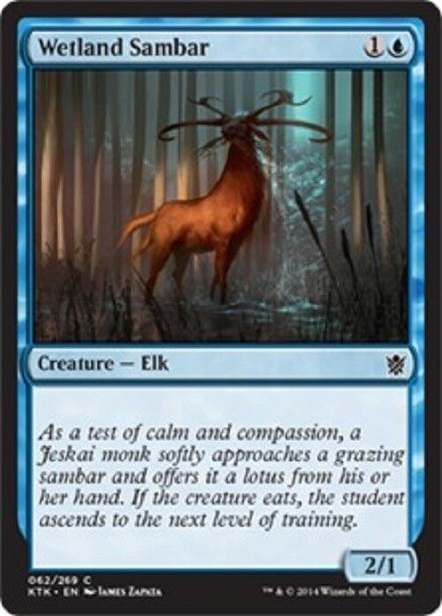 MTG 4x Wetland Sambar Khans of Tarkir MTG Magic the gathering Blue Cards