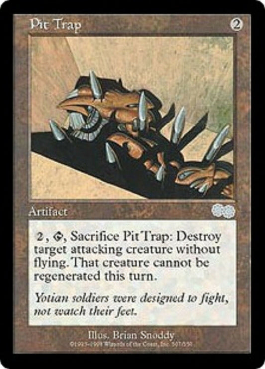 MTG 1x Pit Trap Urza's Saga card MTG Magic the Gathering