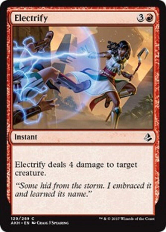 MTG MTG 4x Electrify Amonkhet  cards Magic The Gathering