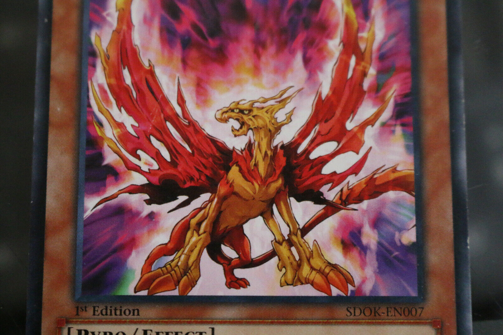 yugioh vehicle cards 1X Hazy Flame Hyppogrif - Sdok-En007 - Common