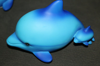 Lot Of 2 Cute Dolphin With Her Baby Coin Piggy Bank Toy Collectible Rare Amazing