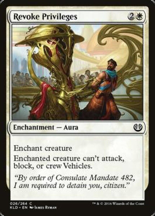 MTG MTG 1x Revoke Privileges Kaladesh Foil MTG Magic card