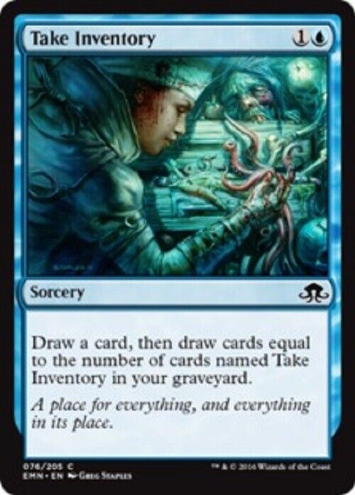 MTG MTG 1x Take Inventory FOIL Eldritch Moon Card Magic The Gathering