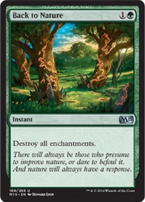 MTG MTG 1x Back to Nature M15 Magic 2015 Core Set Card Magic The Gathering