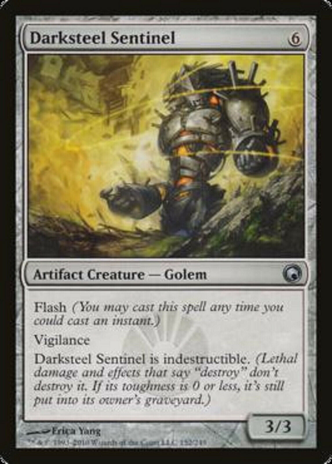 mtg scars of mirrodin cards MTG 1x Darksteel Sentinel Scars of Mirrodin NM card Gathering – Omniphustoys