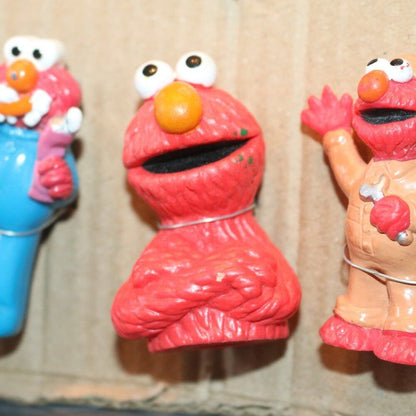 Lot Of 6 Vintage Mixed 1990S Elmo Sesame Street Figures Bath Toys Jim Henson