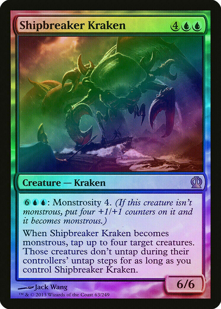 MTG 1x  Shipbreaker Kraken Foil Theros card Magic the Gathering MTG