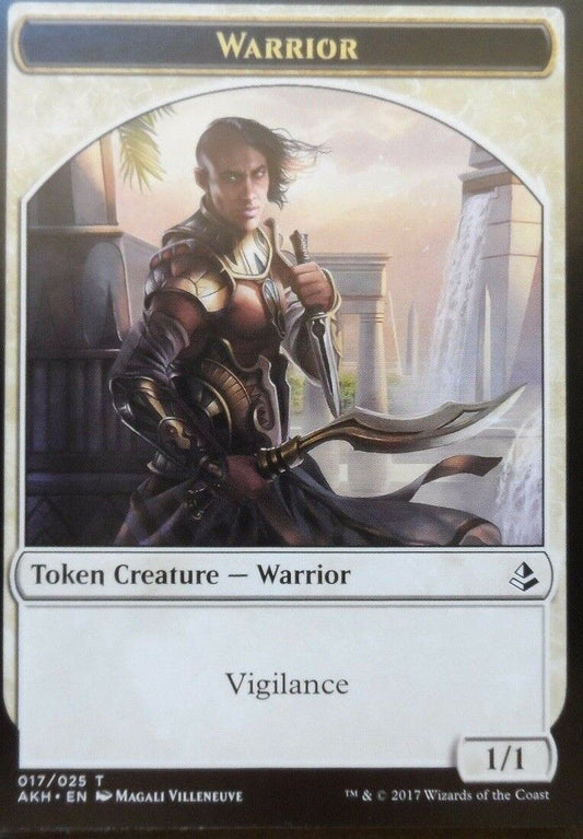 MTG MTG 4x Warrior Token creature Amonkhet (017/025) cards Magic The Gathering