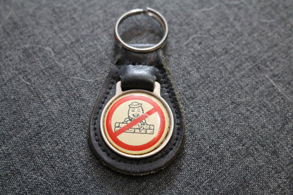 Vintage Key Chain Keychain No Humpty Dumpty Texaco With Leather