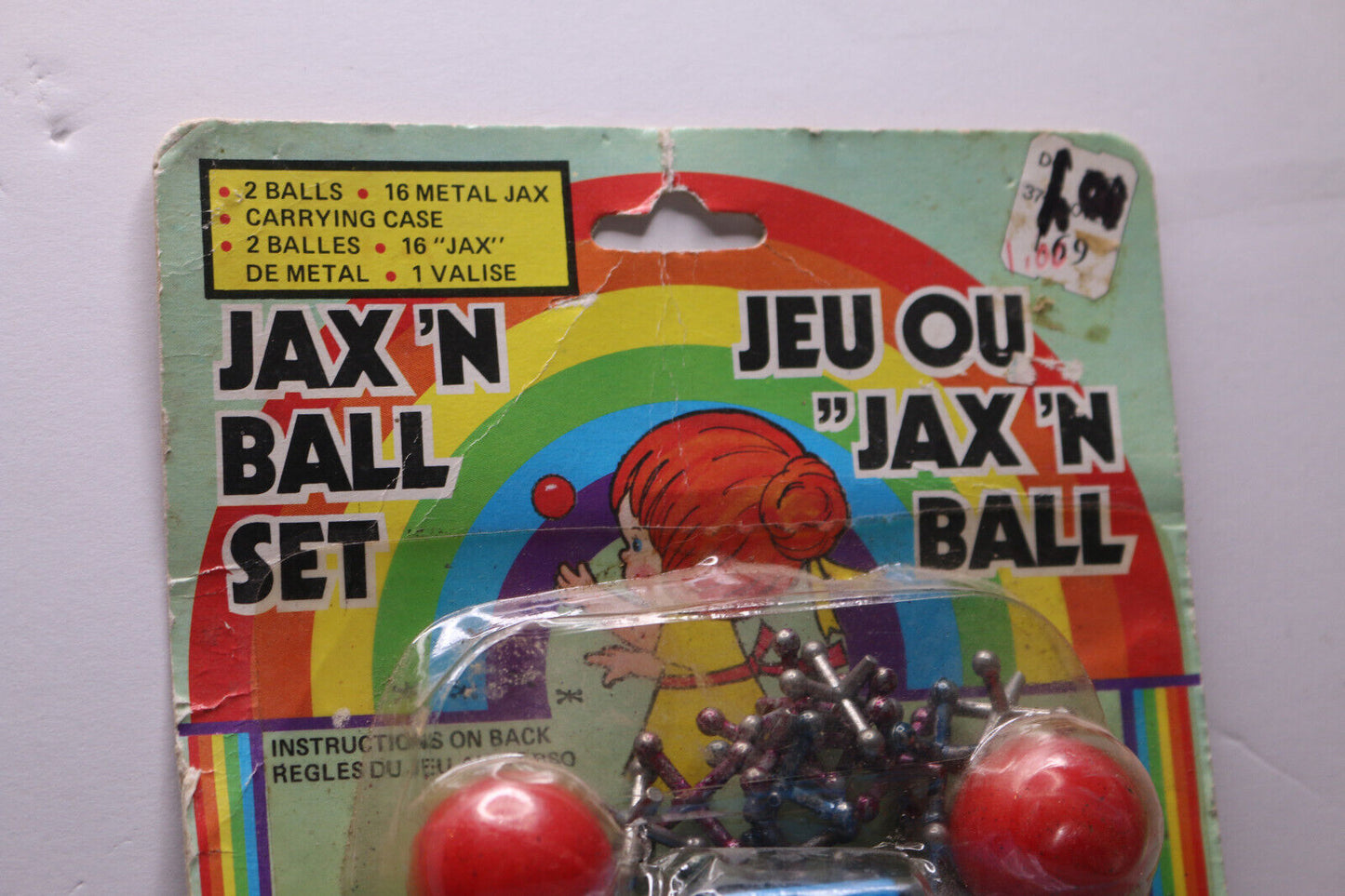 Vintage Imperial Jax n'Ball Case Mini Play Set Toy Jax & Ball With Tool Case Fun