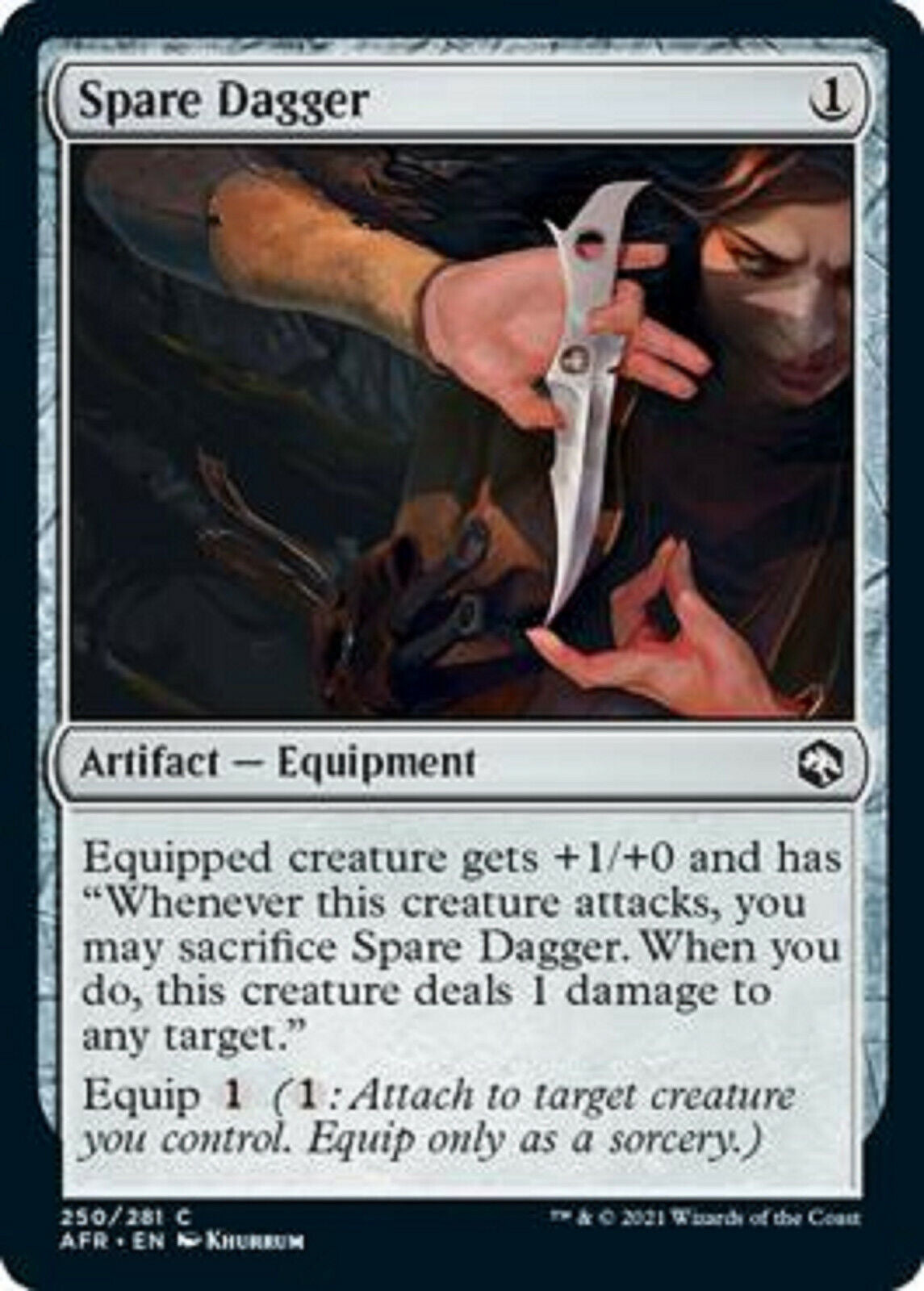 MTG MTG 4x Magic Gathering Spare Dagger Adventures in the Forgotten Realms Freshpack