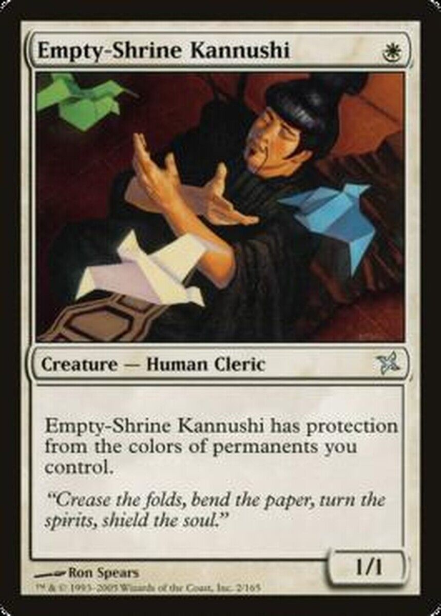 MTG MTG 1x Empty-Shrine Kannushi Betrayers of Kamigawa  MTG Magic the gatherine card