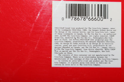 Coca Cola 1994 Yellow Tin Box Always A Party Rare Metal