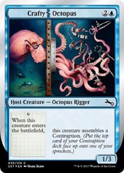MTG 4x mtg Crafty Octopus Unstable cards Magic the Gathering NM –  Omniphustoys