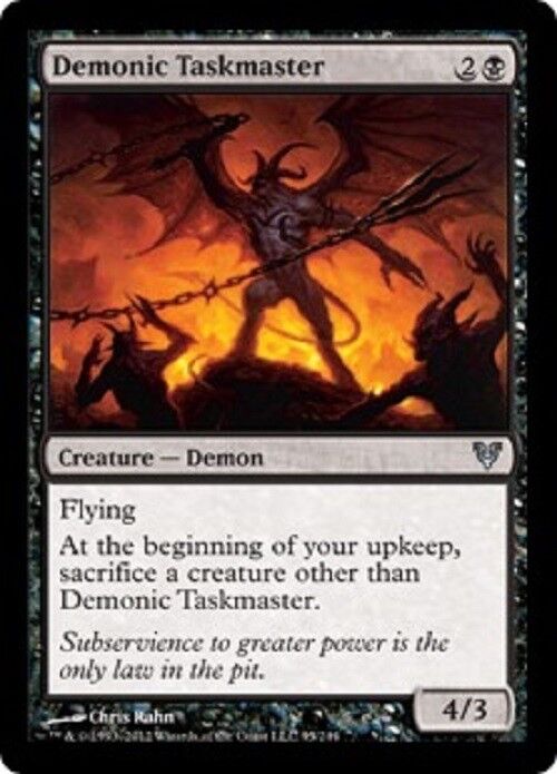 MTG MTG 2x Demonic Taskmaster Avacyn Restored card Magic The Gathering NM