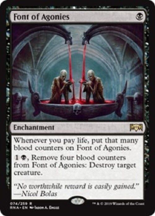 MTG 1x Font of Agonies Ravnica Allegiance Unplayed NM Card