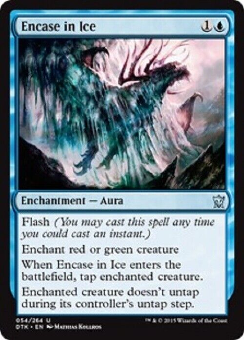 MTG MTG 1x  Encase in Ice Dragons of Tarkir Card Magic The Gathering