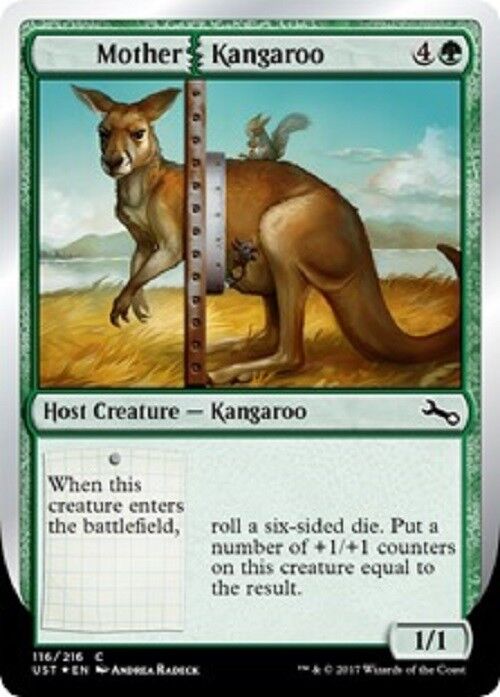 MTG MTG 4X Mother Kangaroo Unstable Common card Magic the Gathering NM